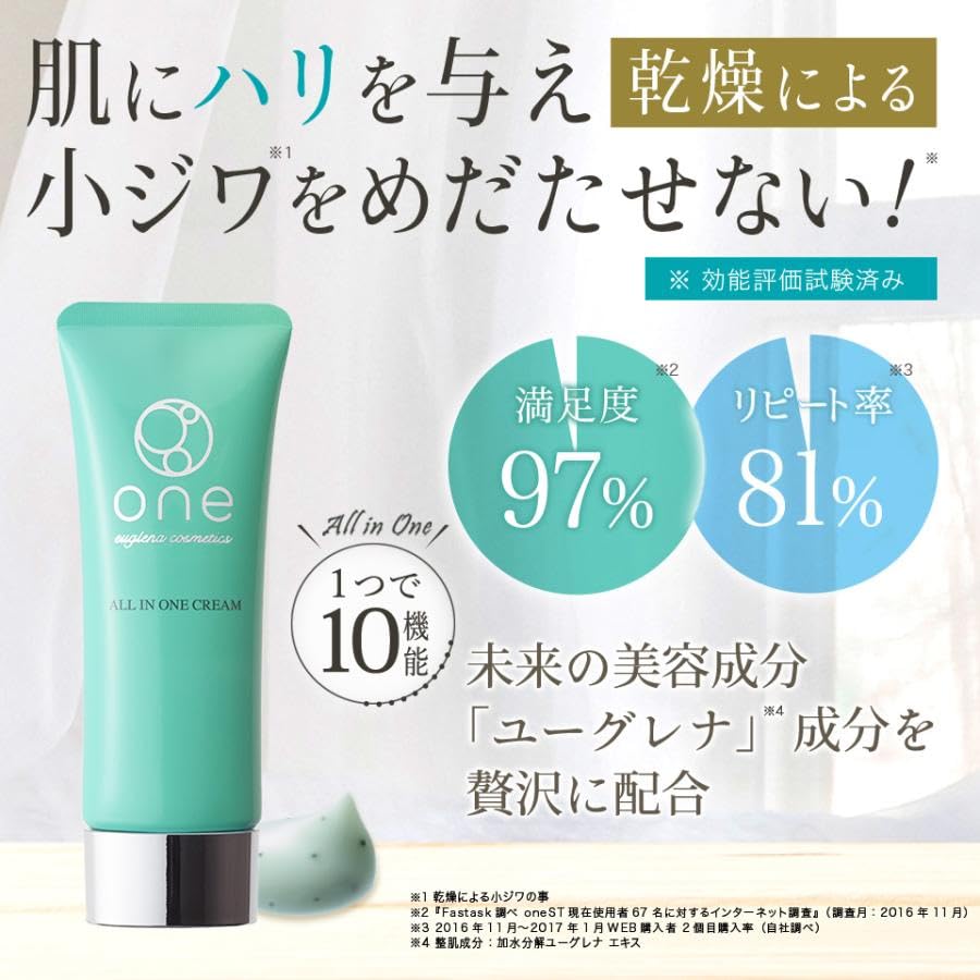 Amazon.co.jp: 【公式】ユーグレナ one オールインワンクリームST 40g